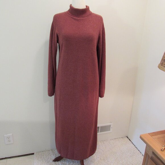 J. Jill Dresses & Skirts - J Jill Vintage Heathered Rust 100% Cotton Maxi USA Made Small
